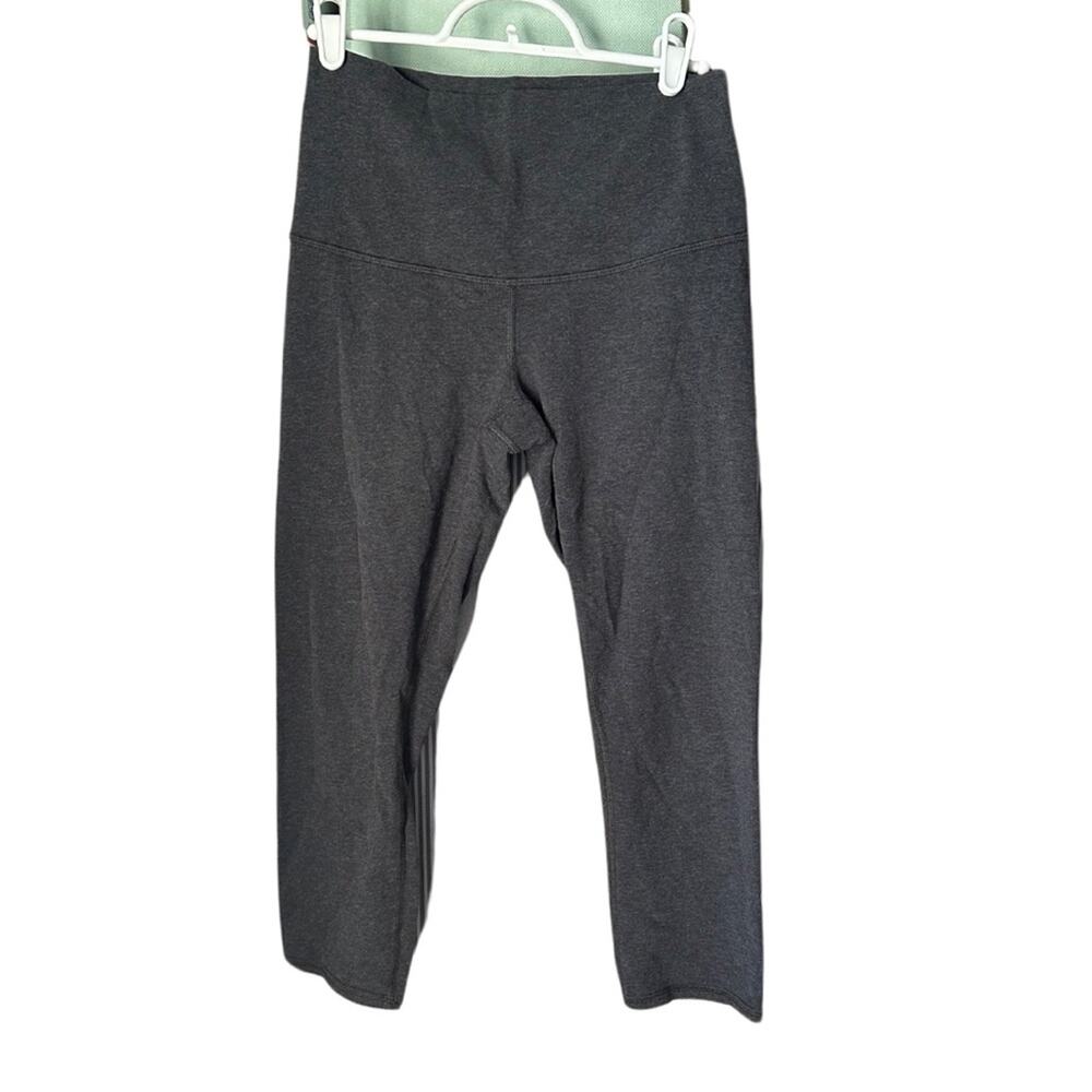 Dark Charcoal Grey Lululemon Cropped Capri Length Legging Athletic Activewear P4